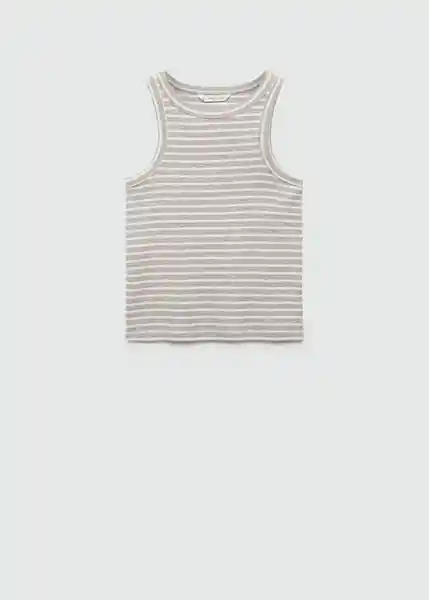 Camiseta Contrast Gris Claro Vigore Talla 21 Niñas Mango