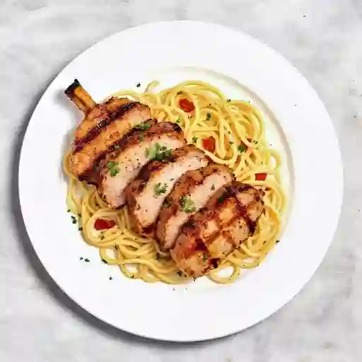 Cerdo A La Plancha / Pasta Carbonara