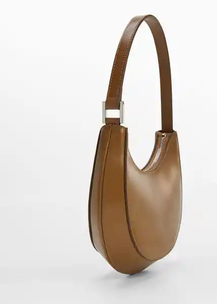 Bolso M Round Camel Talla 99 Mujer Mango