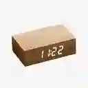 Inkanta Flip Click Clock Madera Clara