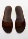 Sandalias Medusa Chocolate Talla 41 Mujer Mango