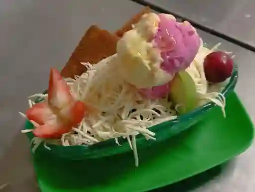Gelatina con helado