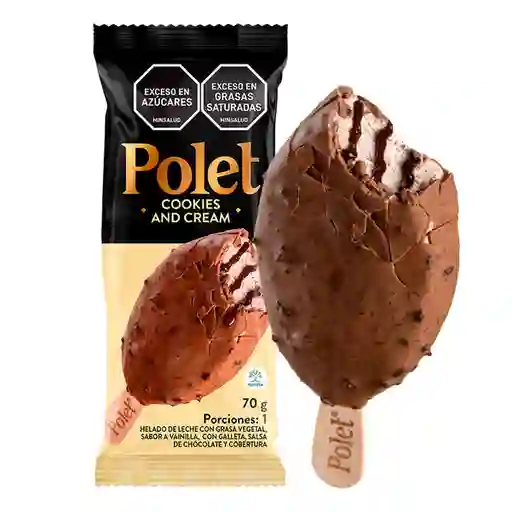 Polet Paleta Helada Sabor Cookies & Cream