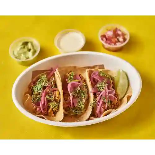 Tacos de Tinga de Pollo