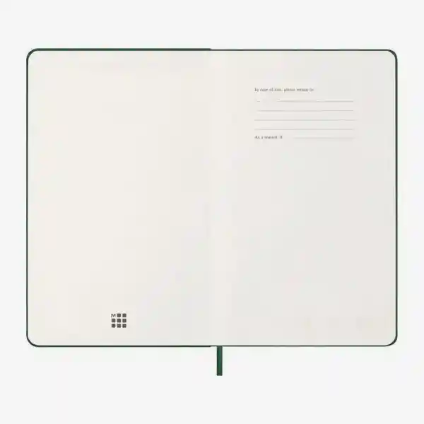 Moleskine Agenda Semanal Verde Grande Hc 2026