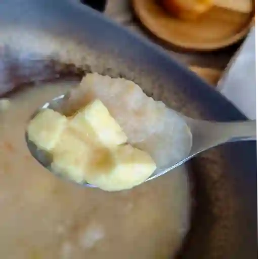 Mote de ñame con queso