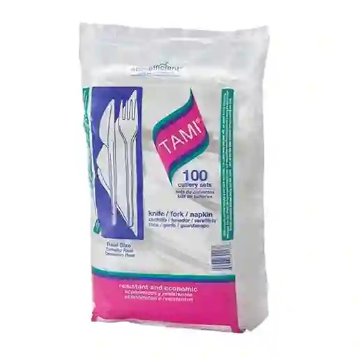 Tami Set Servilleta Tenedor Cuchillo