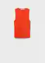 Top Hernan Naranja Talla S Mujer Mango