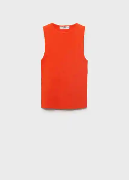 Top Hernan Naranja Talla S Mujer Mango