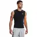 Under Armour Camiseta Heat Gear Compression Hombre Negro T. LG