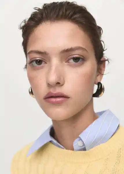 Jersey Sunny Amarillo Pastel Talla M Mujer Mango