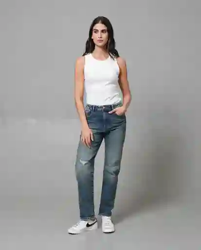 Jean Mujer Azul 8 233 G005_AZU174021 Rifle