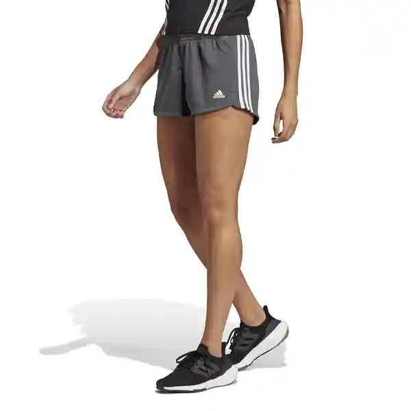 Adidas Short Pacer 3S Knit Para Mujer Gris Talla M Ref: HR7829