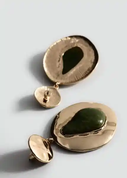 Pendientes Oliana Verde Talla 99 Mujer Mango