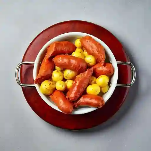 Chorizos con Papa Criolla