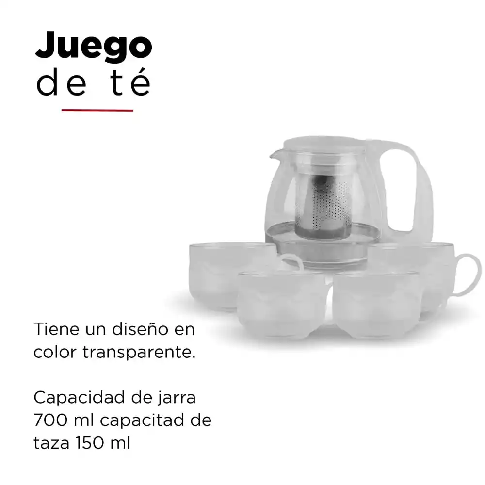 Miniso Juego Para té Transparente