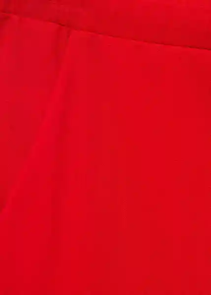 Pantalón Riga Rojo Talla S Mujer Mango