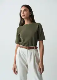 Saco Tejido Mujer Verde Galeras Ultraoscuro L 582G085 Naf Naf