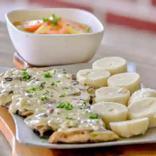 Pechuga en Salsa de Champiñones 300 gr