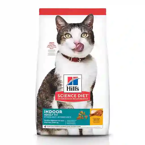 Hills Alimento Adult 11+ Indoor Saludable Gato Senior Interior