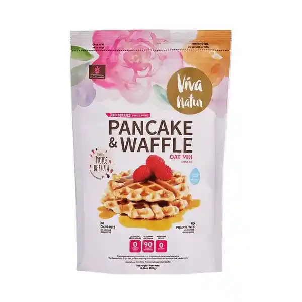 Viva Natur Mezcla Para Pancake y Waffle Avena Trozos de Frutas
