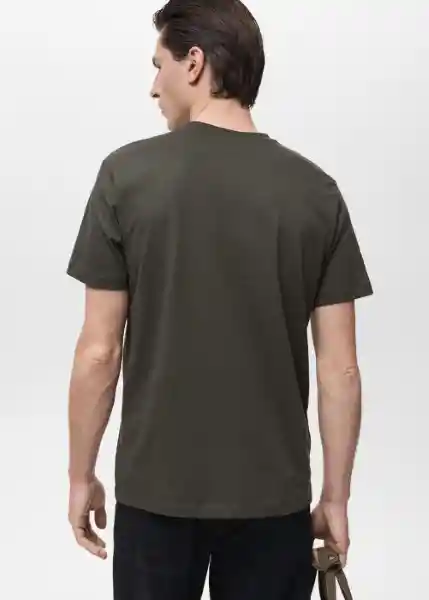 Camiseta Chelsea Antracita Talla L Hombre Mango