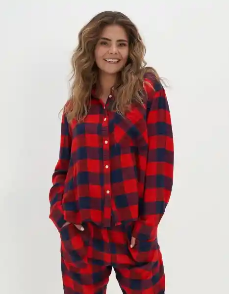 Blusa de Pijama Rojo Talla SMALL American Eagle