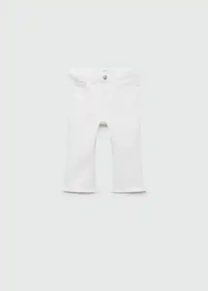 Jean Flareb Blanco Talla 97 Niñas Mango