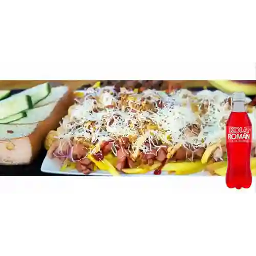 Combo Salchipapa Especial + Kola Roman 350 ml