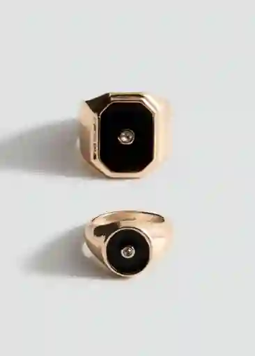 Anillo Jara Oro Talla M Mujer Mango