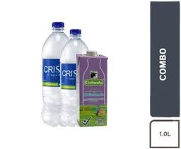 Combo Leche Colanta Deslactosada Semidescremada + Agua Cristal
