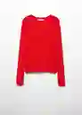 Saco Jersey Zafiro-H Rojo Talla M Mujer Mango