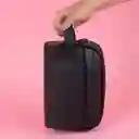 Cosmetiquera Tipo Piel Negro Miniso