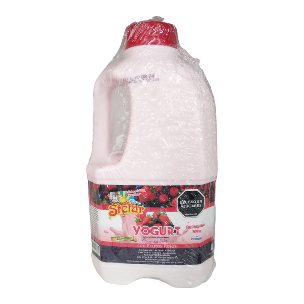 Stelar Yogurt Garrafa Frutos Rojos 1000 ml