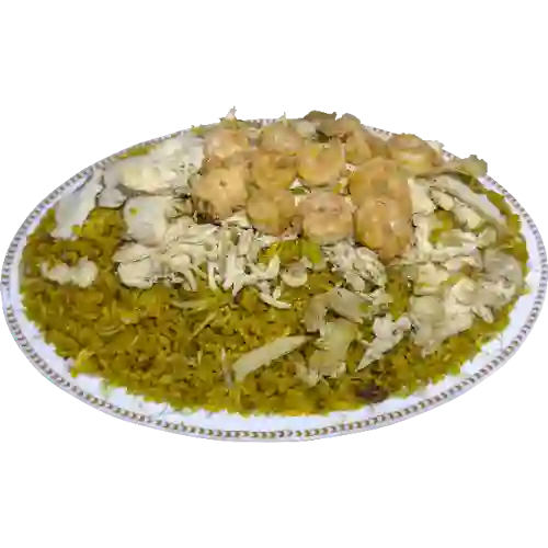 Arroz con Pollo y Camarones