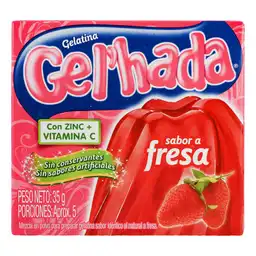 Gelhada Gelatina en Polvo Sabor a Fresa