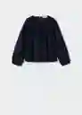 Blusa Filipa Navy Talla 05 Niñas Mango