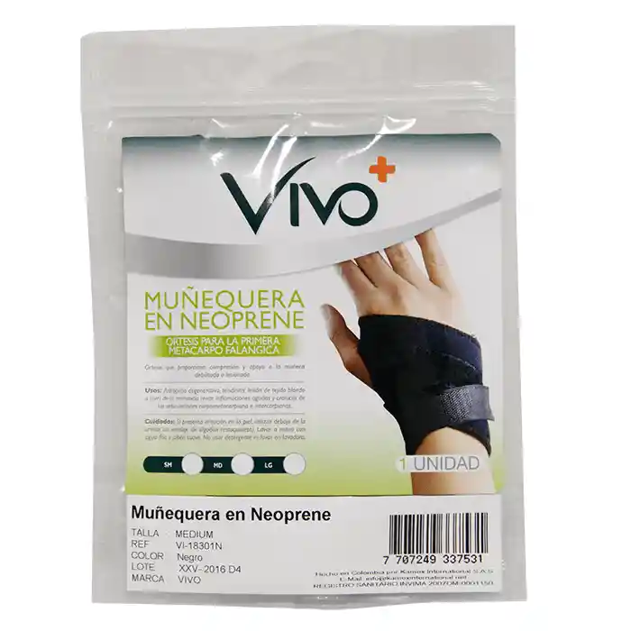 Vivo+ Muñequera en Neoprene