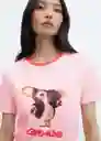 Camiseta Gremlin Rosa Talla S Mujer Mango