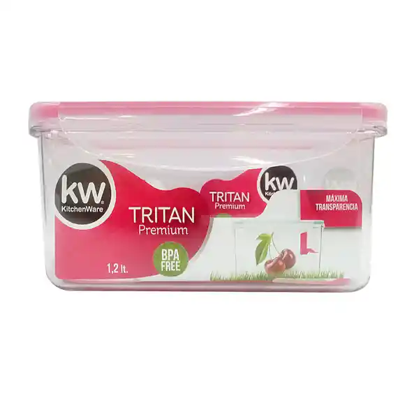 Kw Contenedor Rectangular Tritan 1220 mL