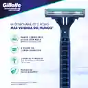 GILLETTE Prestobarba Ultragrip2 Cuchilla de Afeitar Desechable 3 Cuchillas para Hombre con 2 Hojas y Cabeza Móvil para Rasurar