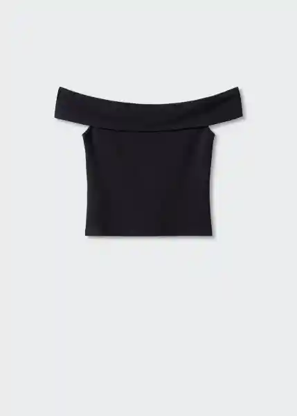 Camiseta Berta-H Negro Talla S Mujer Mango