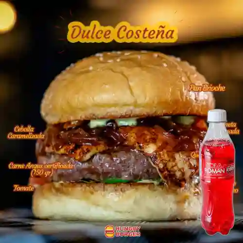Combo Hamburguesa Dulce Costeña + Kola Roman 250 ml