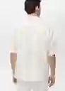 Camisa Safi Blanco Talla L Hombre Mango
