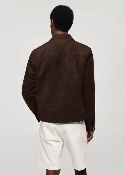 Chaqueta Benton Chocolate Talla XL Hombre Mango