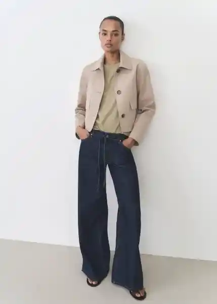 Camiseta Viri Khaki Talla S Mujer Mango