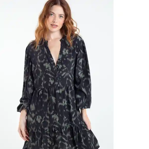  Vestido Camacupa Mujer Negro Puro Ultra Oscuro Talla S Naf-Naf 