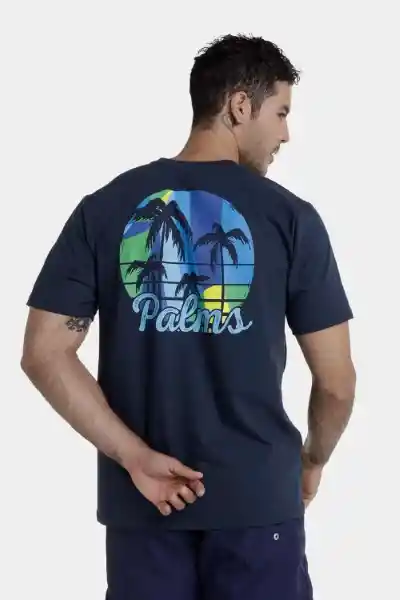 Camiseta Manga Corta Hawaian Garden Hombre Talla L Speedo