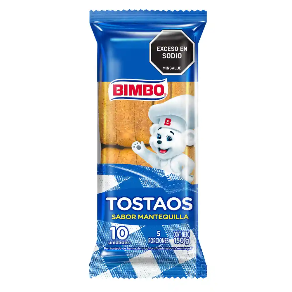 Tostadas Sabor Mantequilla Bimbo 150 g