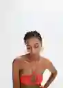 Pendientes Rubí Naranja Talla 99 Mujer Mango